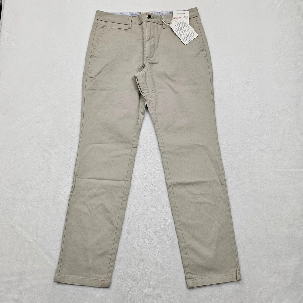 NEW Perk Feel Good Chinos Mens 32x30 Khaki Slim Fit Stretch PCH11NN323230 Preppy